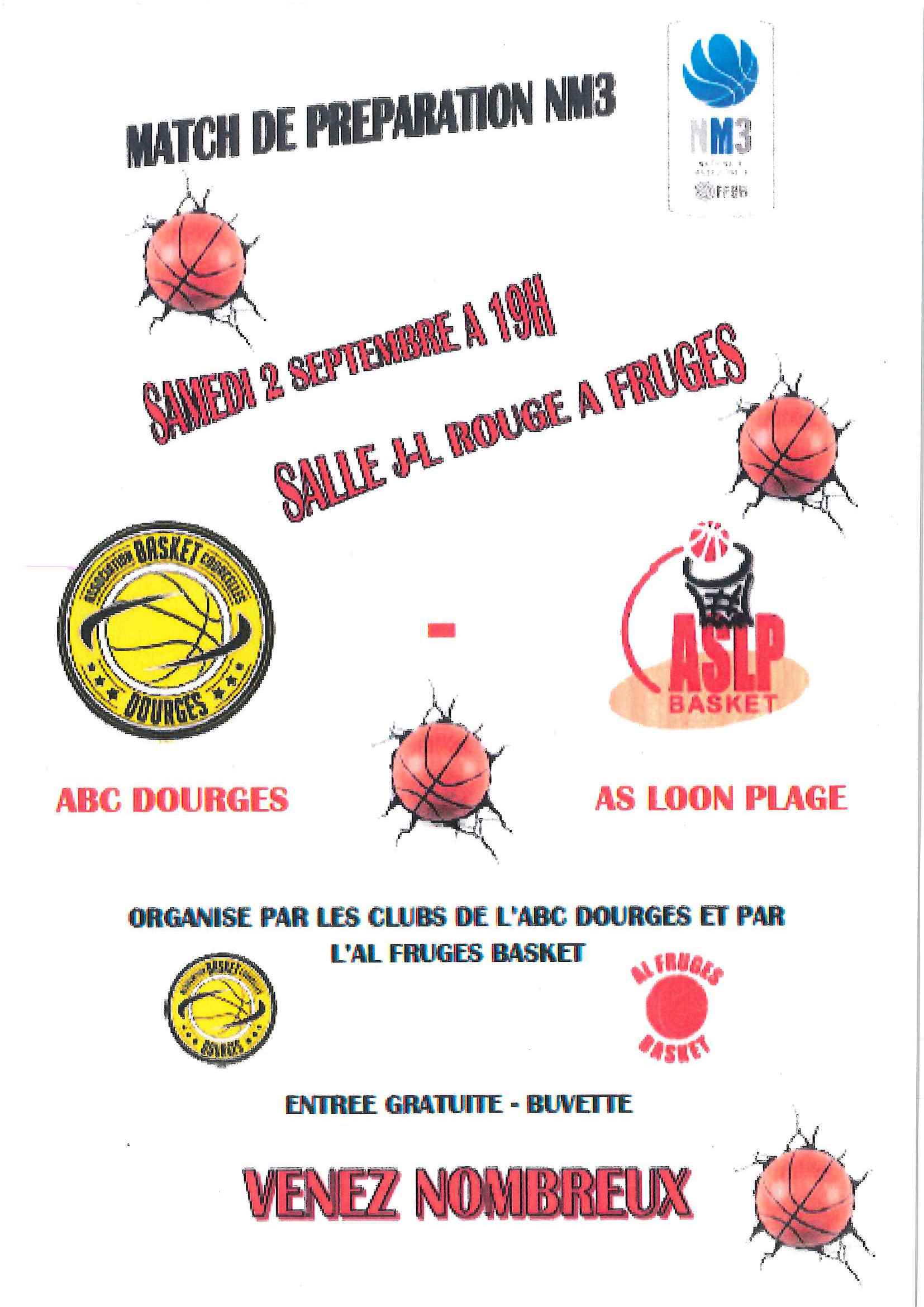 Match de préparation - 2 septembre 2017