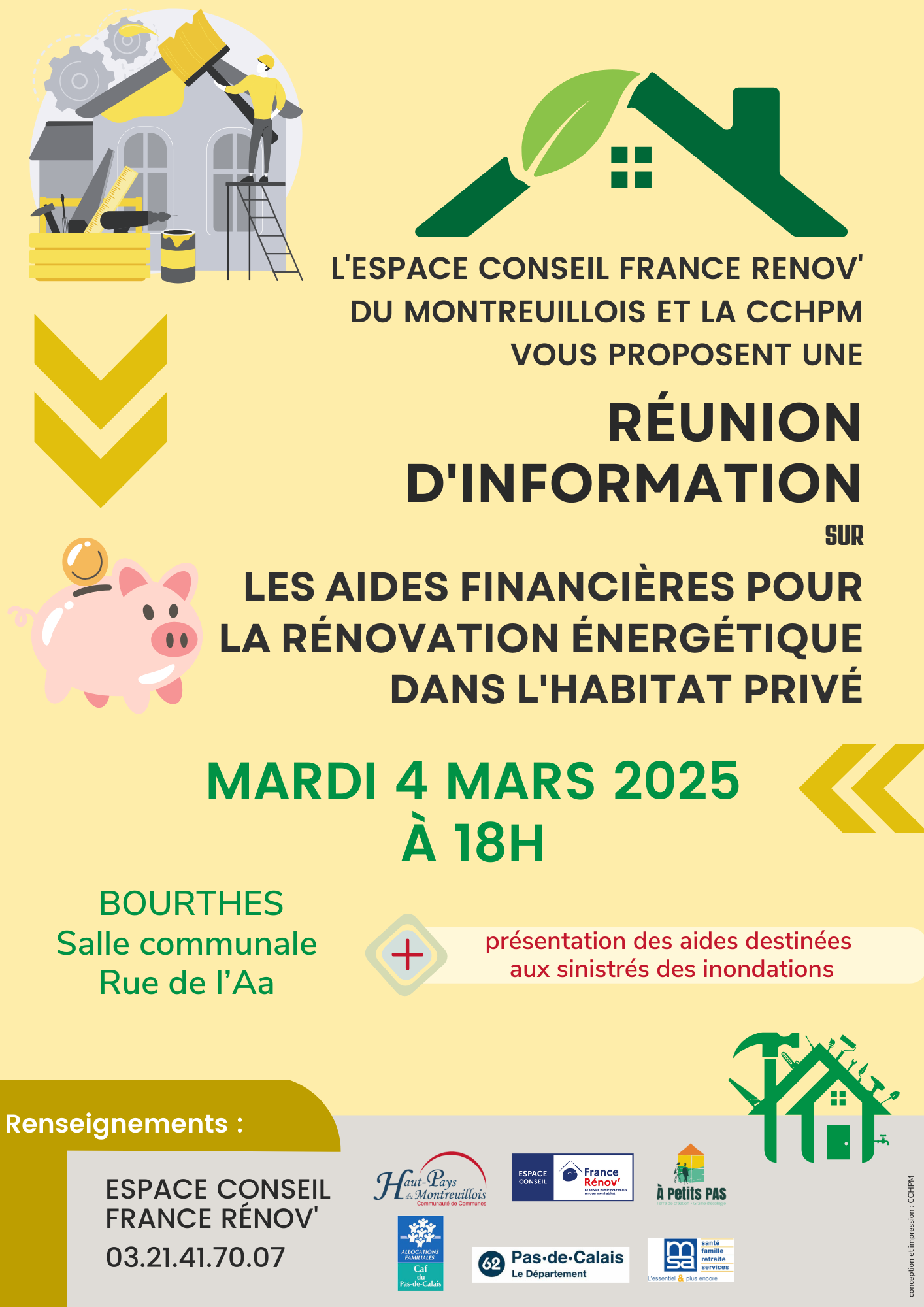 Aides financières Mars 2025 